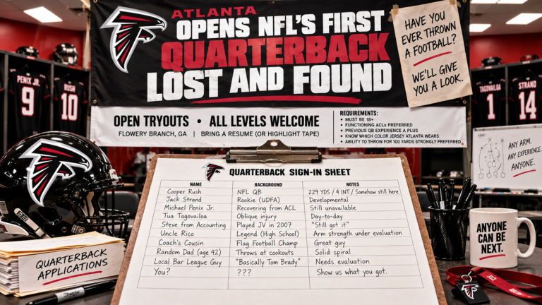 Atlanta Opens NFL’s First Quarterback Lost & Found